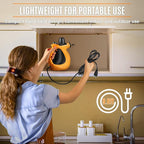 Handheld Steam Cleaner, Pressurized Multi-Surface Steam Cleaner for Home Use with 11pcs Accessories, All Natural Steamer for Cleaning Tile, Grout, Grime, Grease, Window, Couch, Car, Bathroom, Kitchen