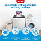USKICH Washing Machine Cleaner Descaler 40 Pack-Deep Cleaning Tablets For HE Front Loader & Top Load Washer,Washer Machine Cleaning Tablets Clean Inside Drum and Laundry Tub Seal,Septic Safe