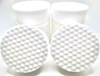 Refill Pack of 12 Drill Powered 3.5” Magic Sponge Erasers | Compatible with RotoEraser | 25% Thicker Ultra Durable Melamine Cleaning Eraser Pads for Bathroom Kitchen Floors | Round 3.5" x 1.25" Thick