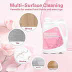Snowlily 33.8 FL OZ Floor Cleaning Solution Compatible with Robot Vacuum, Residue & Streak Free, Low Foam Floor Cleaner for Mopping, for All Robot Vacuum Mops & Wet Dry Vacuum Cleaners, Rose
