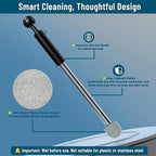 2026 New Pumice Toilet Cleaner 17inch with Handle - Toilet, Pool & Tub Hard Water Stain Remover (1handle+8pumice)