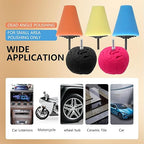 5Pcs Aluminum Polishing Kit Foam Sponge Polishing Balls Wheel Polishing Kit for Drills, Car Wheel and Polisher Kits for Car Care, Chrome, Rims, Metal, Plastic, Ceramic and Glass.