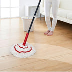 KeFanta Self Wringing Mop for Floor Cleaning, Microfiber Floor mop with 57 " Long Handle, Easy Wringing Mops for Kitchen Hardwood Bathroom Garages Warehouses Vinyl Tile Laminate Home Office