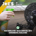 JOE'S NO FLATS Bio Degreaser 34oz - Bicycle Chain Cleaner and Drivetrain Degreaser Spray