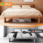 6 Pack Under Bed Storage Bags, 75L Foldable Clear Storage Containers with Handles, Dual Zippers for Comforter, Clothes, Bedding, Linen Sheets, Sweaters, Blanket Storage