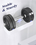 Kitsure Shower Caddy - 2 Pack Adhesive Shower Organizer, Rustproof Metal Shelves, No-Drill Bathroom Organizers and Storage, White, Large