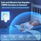 2025 Upgraded Ultrasonic Pest Repeller Indoor Insect Repeller Pestlab, Repellent Roach, Mouse, Bugs, Mosquito, Mice, Spider, Ant, Rodent Repellent Ultrasonic Plug in, Pet-Friendly, 6 Pack