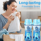 8 Pack in Wash Scent Booster Beads 73.6 oz Laundry Boosters Laundry Room Beads(Coconut Scent)