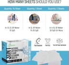 30 Pcs All Natural Floor Cleaner Sheets - Biodegradable And Dissolvable Multipurpose Mopping Concentrated Floor Cleaning Soap Detergent Strips, Mess Free Water Soluble Fast Dry Eco Friendly (Ocean)