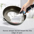 Brush Refills for OXO Dish Brush - 8 Pack Dish Brush Cleaning Soap Dispensing Head Replacement for Scrubber (White)