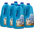 Mop & Glo Multi-Surface Floor Cleaner, Lemon Scent, 64 Oz Bottle, Case Of 6