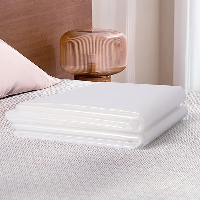 2 PK Twin/Full Mattress Bags for Moving Storage,Waterproof Plastic Full Size Mattress Cover for Moving,Clear Plastic Mattress Protector