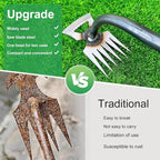 Weed Puller Tool Gardening Hand Weeder Tools,2025 New Weeding Artifact Uprooting Weeding Tool,6 Teethes Manganese Steel Weed Removal Tool, Dual Purpose Manual Weed Pulling Tool for Lawn Garden