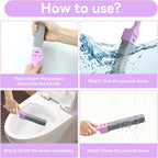 12 Pack Pumice Stones Scouring Sticks with 2 Handles, Pumice Scouring Pad Pumice Stick Cleaner for Cleaning Toilet, Bathtubs, Kitchen Sink, Grill, Household