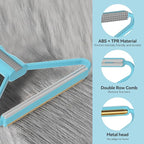 Pet Hair Remover 3-Pack,Dog Cat Hair Remover,Lint Shaver Cleaner Pro,Fur Removal Tool,Portable Carpet Scraper,Fuzz Rollers Hairball Brush for Carpets,Clothes,Car Mats,Couch,Pet Bed,Furniture