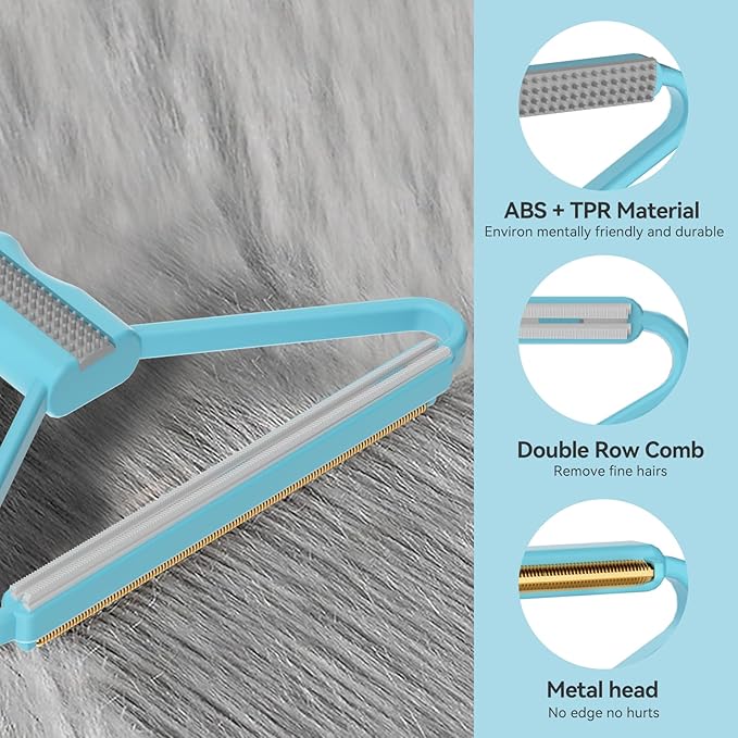 Lint Remover,Pet Hair Remover, Dog Cat Hair Remover,Carpet Rake for Pet Hair Removal,Carpet Rake,Lint Brush,Lint Shaver for Carpets, Car Mat,Couch,Pet Bed,Furniture & Rug(1 PCS)