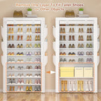 OYREL Shoe Rack 10Tier Large Capacity 50-56Pairs Beautiful Tall Shoe Shelf Free Standing Storage Cabinet Entryway Closet