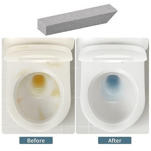 10 PCS Scouring Stick, Pumice Stone for Toilet Bowl Cleaning, Scouring Stick Remove Toilet Bowl Hard Water Rings, Calcium Buildup and Rust Suitable for Cleaning Household Bath Kitchen Pool Stove Grill