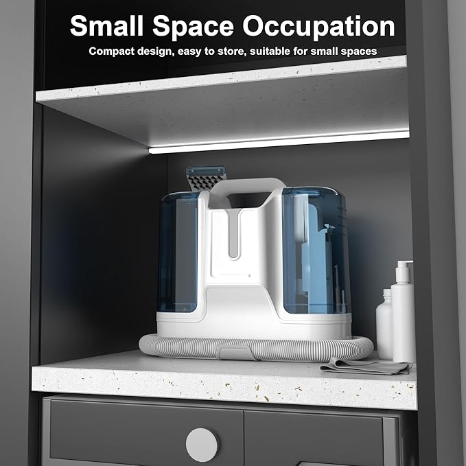 Carpet Cleaner Machine Upholstery - 450W Shampooer Portable for Couch Rug Sofa Car Seat Furniture Fabric Wet Vacuum Spot Handheld Small Mini Car Water Aspiradora de Agua Deep Extractor Washer