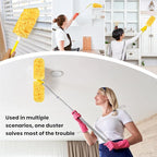 Heavy Duty Duster Refills for swiffer Duster, Disposable Dusters Kit for Cleaning Dusting Furniture Blind Ceiling Fan, Electrostatic Lock-Dust Technology 360 Feather Duster，60 Duster and 1 Handle