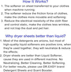 DR.EASY Dryer Sheets Plant Based Formula 252 Ct BLUE OCEAN,Softener sheets for Laundry Unscented No Dyes Reduce Static & Wrinkles Help Repel Pet Hair