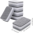 Individually Wrapped Sponges Kitchen Dishwashing Sponge Bulk, Non Scratch Dishes Scouring Pad Dishcloth, Odor-Free Sponge Wipes for Household Cleaning Dishes Travel Apartments - Grey (5000 Pack)