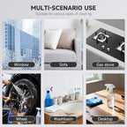 Steam Cleaner for Home, Powerful Steamer for Cleaning, 4Bar Pressure & 15S Instant Heat, Multipurpose Cleaning Steamer with Replacement Heads for Home, Dirt, Grease, Grout, Tile,Floor, Car Detailing