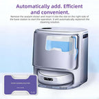 Robot Vacuum and Mop Floor Detergent Compatible For Narwal Freo Z Ultra/Freo Z10,580ml Lemon and Basil Scent Floor Cleaner.(2 Bottle)