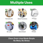 Sylvan AC Drain Line Cleaner | 8 oz | Instant Relief | Made in USA | Universal Compatibility | Removes Clogs and Buildup from HVAC Condensate Lines | Air Conditioner Unclogger