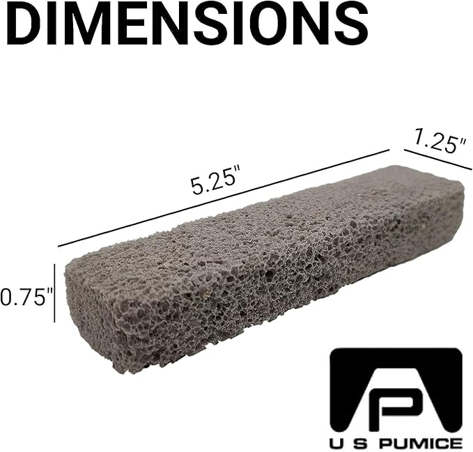 PUMIE Heavy Duty Pumice Scouring Stick, Extra Strong Pumice Cleaning Stone for Tough Bathroom, Kitchen Stains & Grills, Scouring Stick for Cleaning Toilet Rings Stain & Hard Water Rings - (Pack of 18)