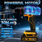 20V MAX Cordless Drill, Power Tool Combo Kit with 1x Battery and Charger, 23pcs Drill Bits, Variable Speed, for DIY/Wood/Wall/Metal/Home Repair