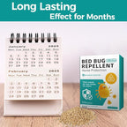 8 Pack Bed Bug Repellent, Natural Citronella & Lemongrass Plant-Based Formula, Deter Bed Bugs Eggs, Lasting Protection 2 Months for Mattress Furniture Luggage, Non-Toxic Family Safe