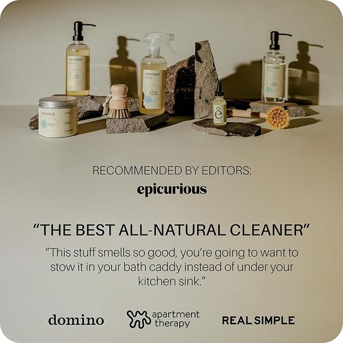 Everneat Probiotic Surface Cleaner Concentrate – Cleans for Days, Refillable, Non-Toxic | Refill Bottle Makes 4 Spray Bottles | Unscented | 4 oz (Just Add Water)