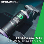 3D SiO2 Ceramic Glass Cleaner, GLW Series | Water & Rain Repellent | All-Weather Protective Ceramic Glass Cleaner | Safe for Tinted, Non-Tinted Windows & Mirrors | DIY Car Detailing | 16 oz
