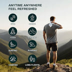 Extra Large Body Wipes (24" x 8"), 5X Bigger No Rinse Bathing Towelettes, Portable Cooling Cleansing Wipes 36 Pack for Gym, Camping, Hiking & Outdoor Sports