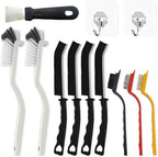 12Pcs Crevice Cleaning Brush, Multi-Purpose Hard Bristle Cleaning Brush Small Gap Scrub Brushes for Household Kitchen Gas Stove Bathroom Corner Window Grooves Keyboard Cup Teapot