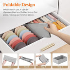Lifewit Underwear Drawer Organizer for Closet 16 Pack, 3 Sizes Dresser Organizer Dividers, Deep Fabric Foldable Drawer Storage Organizer Bins for Clothes, Sock, Bra, Lingerie, Undies