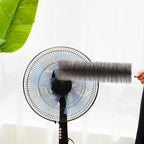 Sliner 2 Pcs Fan Cleaning Brush Bendable Fan Duster Cleaner Reusable Cobweb Duster Microfiber Head Dirt Remover for Ceiling Fans Blades, Air Vents, Curtains, Cars, Shutters (Gray)