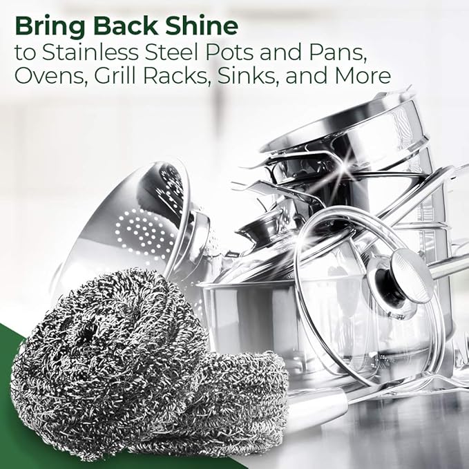 Stanley Home Products Stainless Steel Kitchen Scouring Cleaners (4 Cleaners Included)