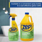 Zep Mold Stain and Mildew Stain Remover - 32 oz (Pack of 4) ZUMILDEW32 - Professional Strength No Scrub Formula