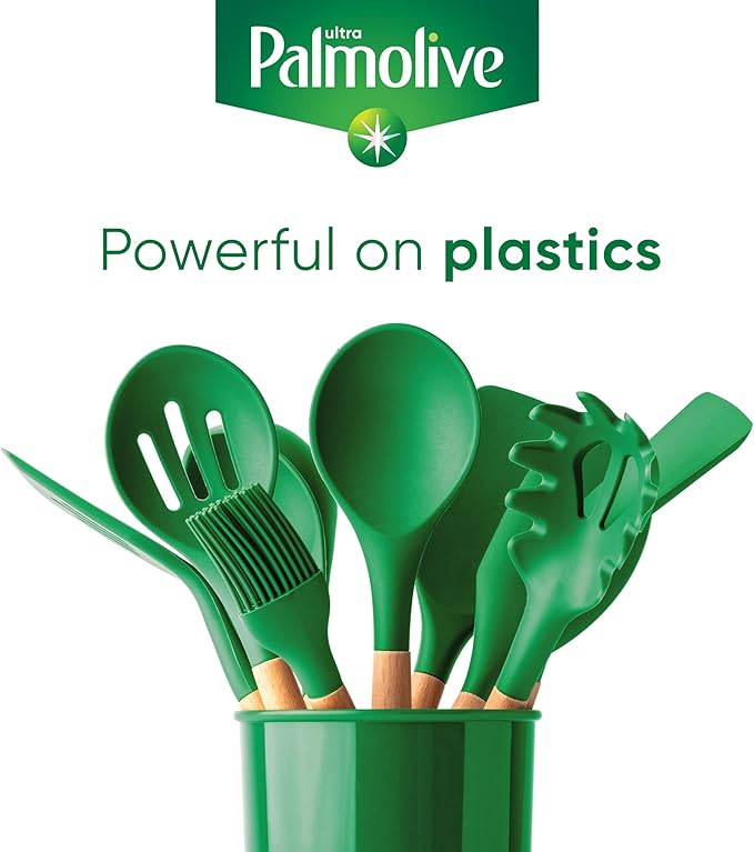 Palmolive Ultra Oxy Liquid Dish Soap, Deep Grease Cutting, No Soaking Needed, Powerful on Plastics, Dishwashing Liquid, 32.5 fl oz