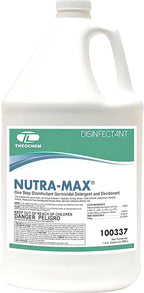 Nutra-Max Hospital Grade Disinfectant, EPA List N & G, Kills 99.9% Viruses & Bacteria, 1:32 Concentrate Makes 32 Gallons, Commercial Multi-Surface Cleaner For Home