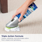 Woo-lite Carpet and Upholstery Foam Cleaner with Built-in Brush, Triple Action Stainlift Technology for Stairs, Fabrics, Pet Odors 12 oz