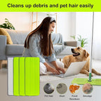 Replacement Microfiber Mop Pads for Libman Rinse 'n Wring Mop and Bucket System, Washable Reusable Wet & Dry Cleaning Refill Head for Multi-Surface Floor-12 Pack