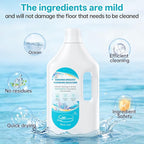 Floor Cleaning Solution Ocean Scent, Compatible with Roborock Cleaning Solution Quick Drying Without Residue Suitable for All Robot Vacuums and Wet Dry Dual-Use Vacuum Cleaners (1 L, Ocean)