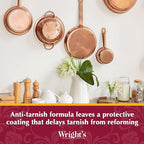 Wright's Silver and Copper Cleaner and Polish - 8 Ounce Each - Premium Metal Polish Silver Copper Brass Chrome and More