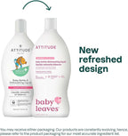 ATTITUDE Baby Bottle & Dish Soap, EWG Verified Bottle Cleaner, Fragrance Free & Dye Free, Removes Milk Residue & Grease, Vegan, Unscented, 23.7 Fl Oz