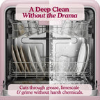Dishwasher Cleaner And Deodorizer Tablets - Lemon Citrus Dishwasher Cleaning Tablets - Deep Cleaning Removes Limescale and Odors - Eco-friendly Dish Washer Machine Cleaner - Heavy Duty and Septic Safe