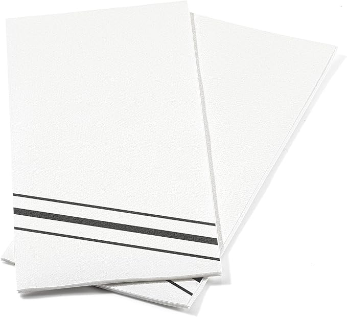 100 Pack Linen Feel Guest Paper Hand Towels | Disposable Super Absorbent Airlaid Paper Towels For Bathroom, Party, Weddings, Or Events | 12 x 17 Inches 1/6 Folded Decorative Design