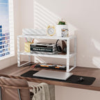 Adjustable Metal Shelving Unit, Stackable & Expendable Storage Rack for Home/Office/Kitchen, Space-Saving，Sturdy&Durable，Easy Assembly (3PACKS/Large/White